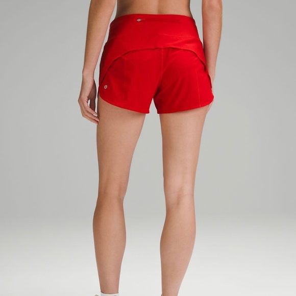 lululemon athletica Pants - Lululemon red speed up mid-rise lined short 4”